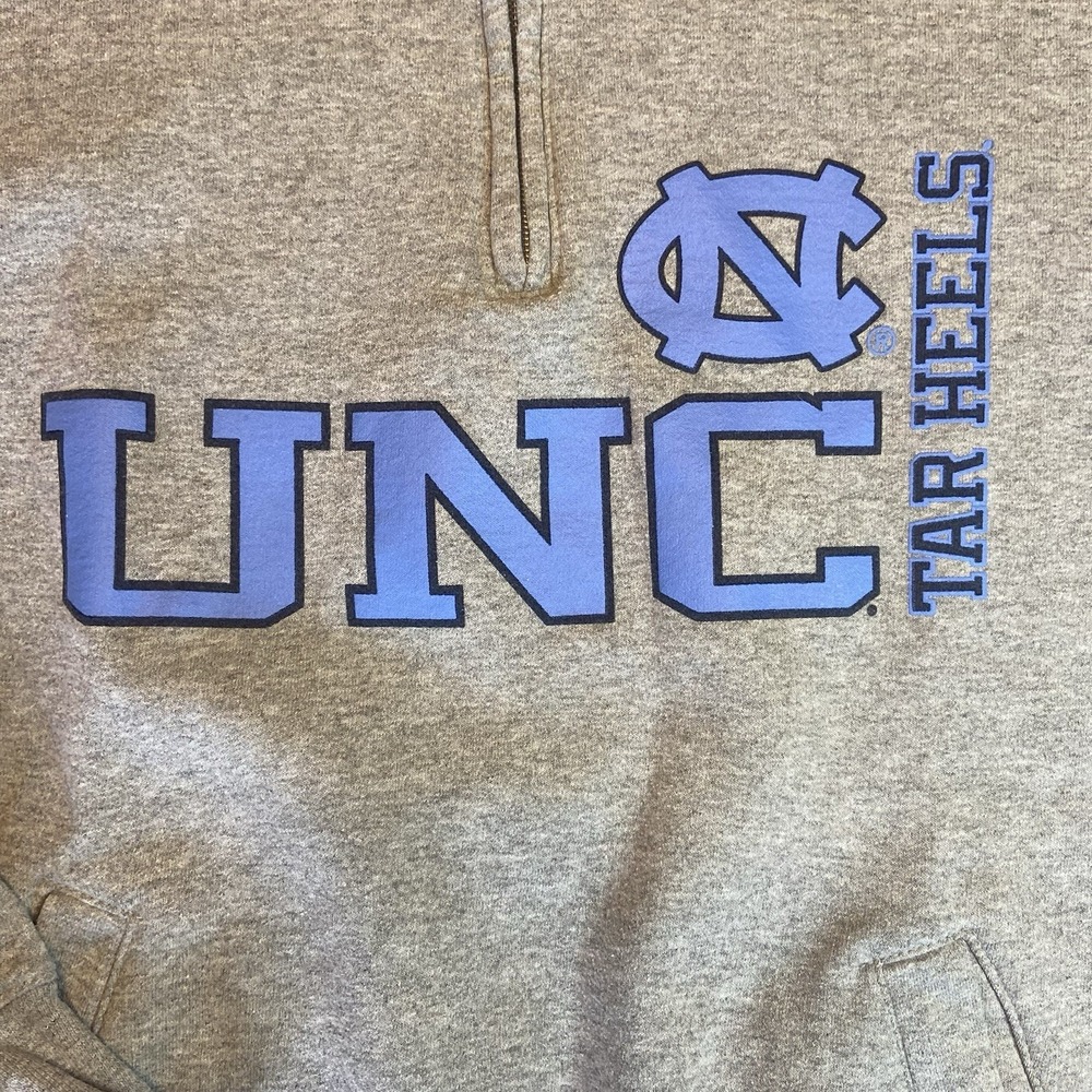 UNC‎ Champion University North Carolina Tar Heels 1/4 Zip Pullover Size Medium - Picture 6 of 8